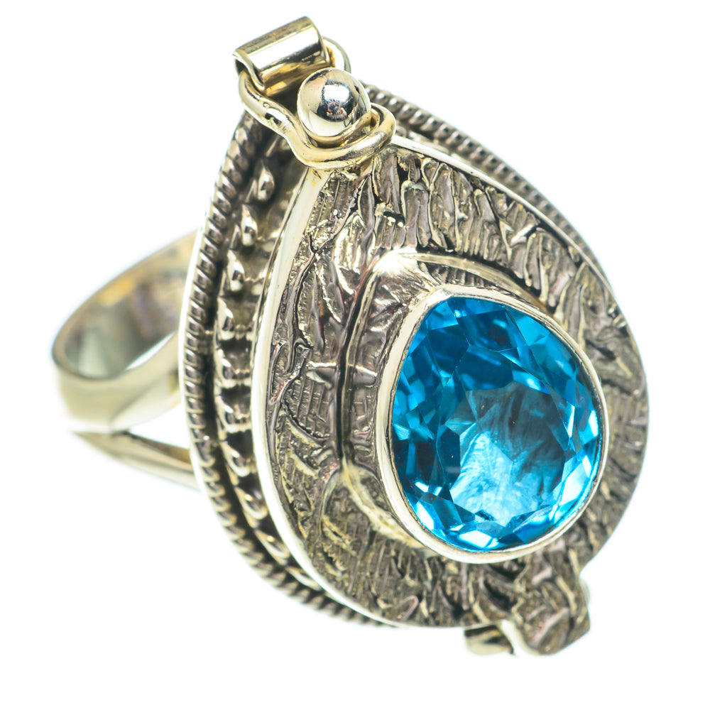 Blue Topaz Rings handcrafted by Ana Silver Co - RING64519