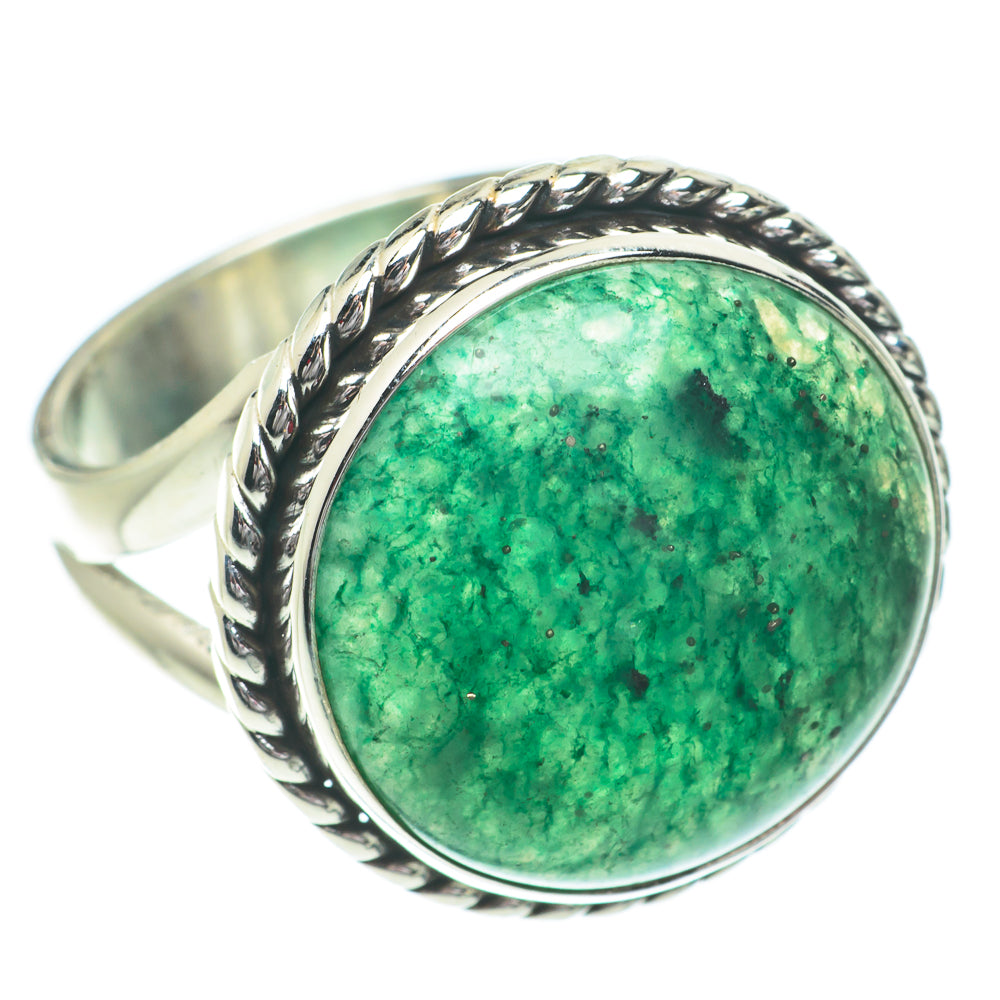 Green Aventurine Rings handcrafted by Ana Silver Co - RING64524