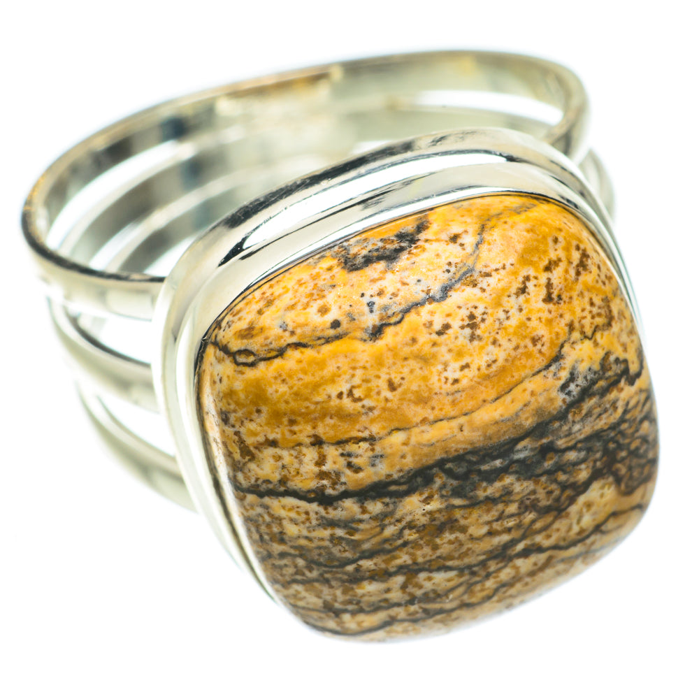 Picture Jasper Rings handcrafted by Ana Silver Co - RING64526