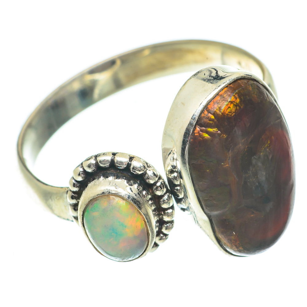 Mexican Fire Agate Rings handcrafted by Ana Silver Co - RING64534