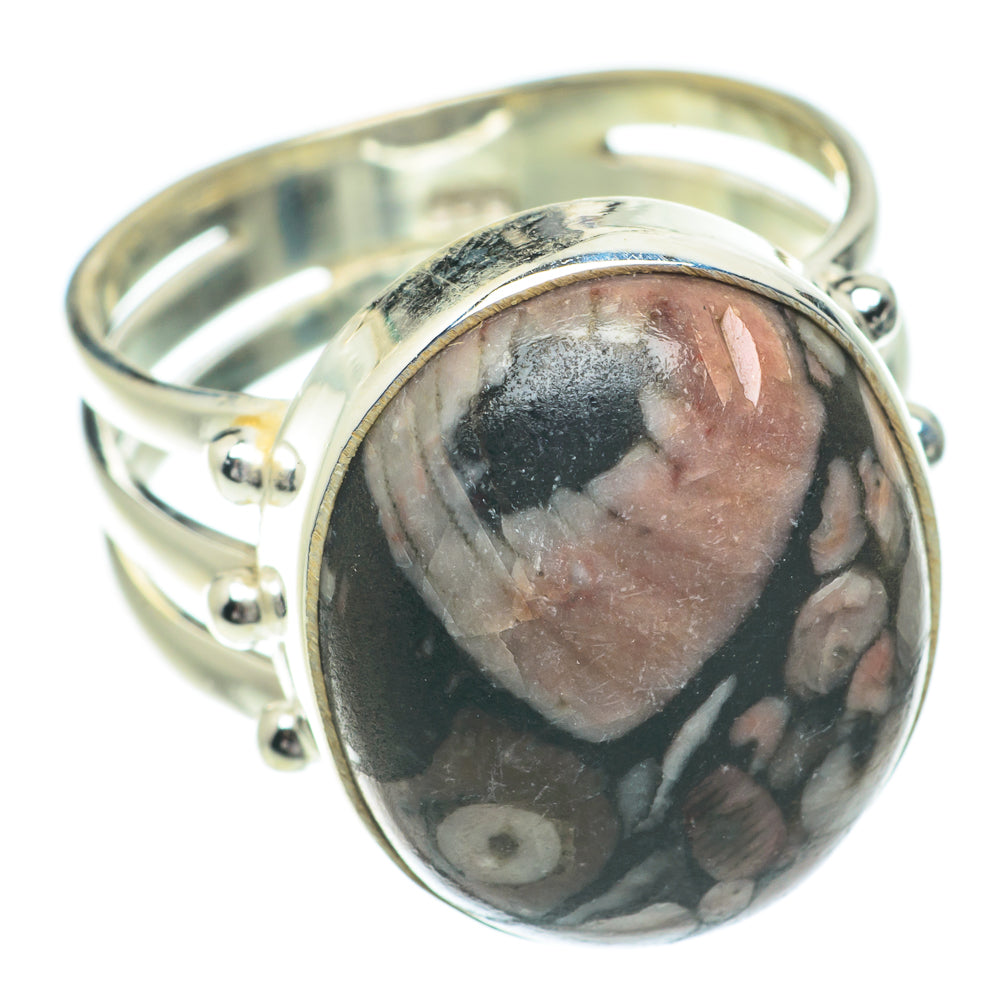 Crinoid Fossil Rings handcrafted by Ana Silver Co - RING64543