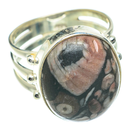 Crinoid Fossil Rings handcrafted by Ana Silver Co - RING64543