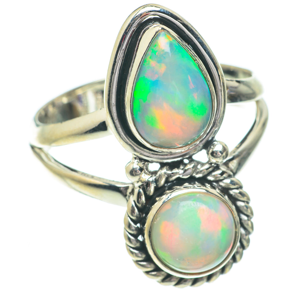 Ethiopian Opal Rings handcrafted by Ana Silver Co - RING64550