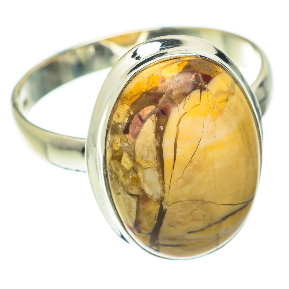 Brecciated Mookaite Rings handcrafted by Ana Silver Co - RING64578