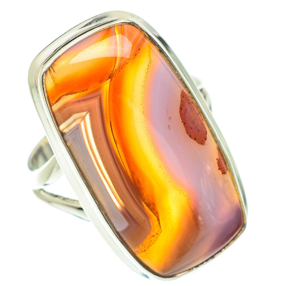 Botswana Agate Rings handcrafted by Ana Silver Co - RING64581