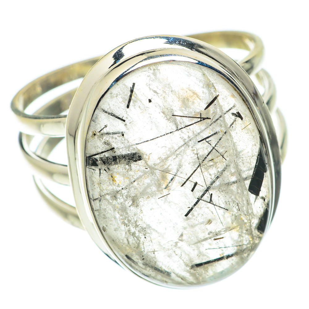 Tourmalinated Quartz Rings handcrafted by Ana Silver Co - RING64588