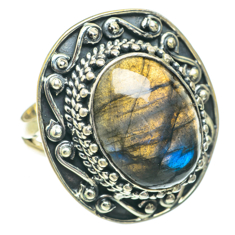 Labradorite Rings handcrafted by Ana Silver Co - RING64598
