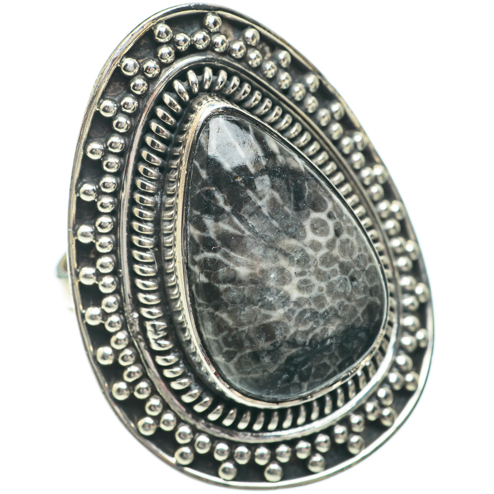 Stingray Coral Rings handcrafted by Ana Silver Co - RING64612