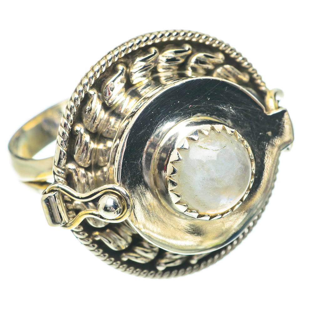Rainbow Moonstone Rings handcrafted by Ana Silver Co - RING64616