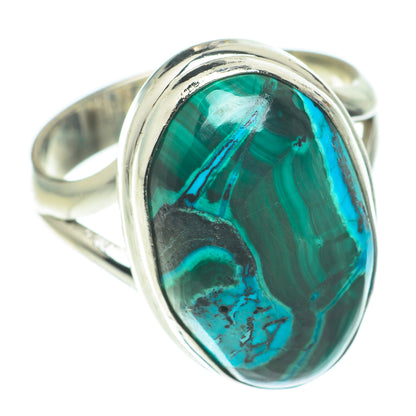 Malachite In Chrysocolla Rings handcrafted by Ana Silver Co - RING64639