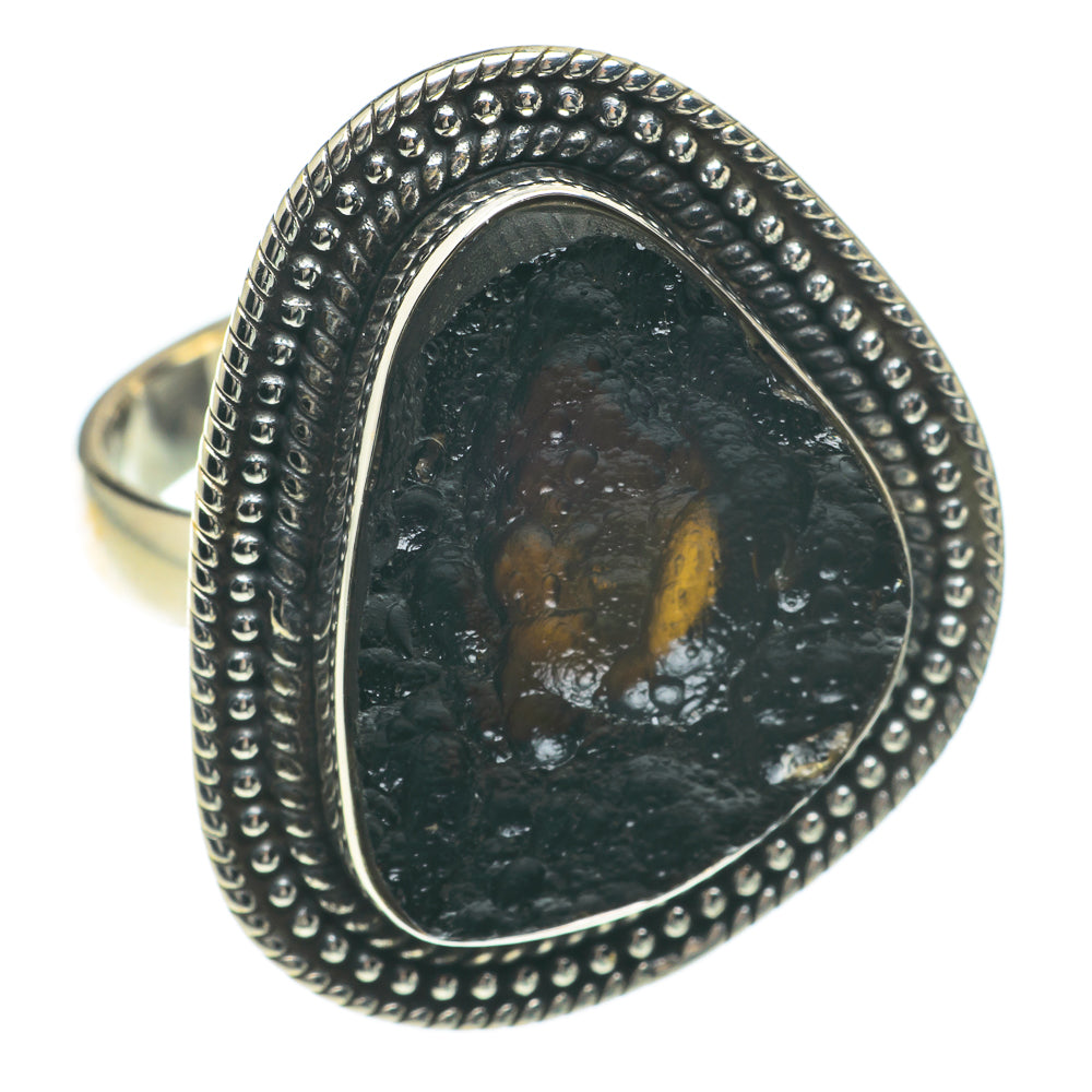 Tektite Rings handcrafted by Ana Silver Co - RING64655