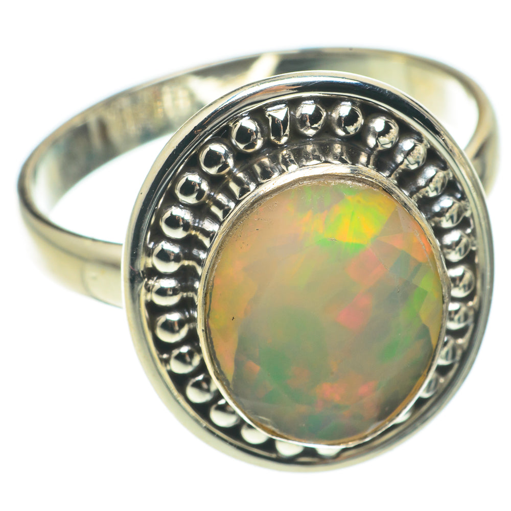 Ethiopian Opal Rings handcrafted by Ana Silver Co - RING64661