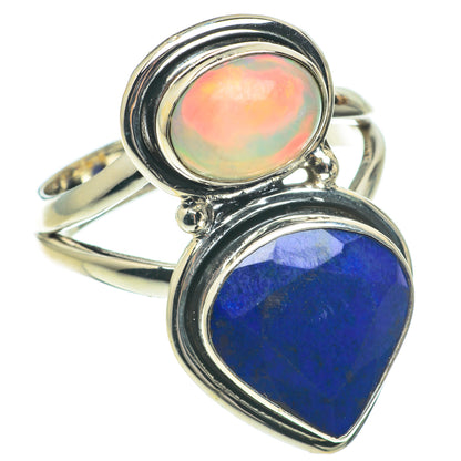 Lapis Lazuli, Ethiopian Rings handcrafted by Ana Silver Co - RING64662