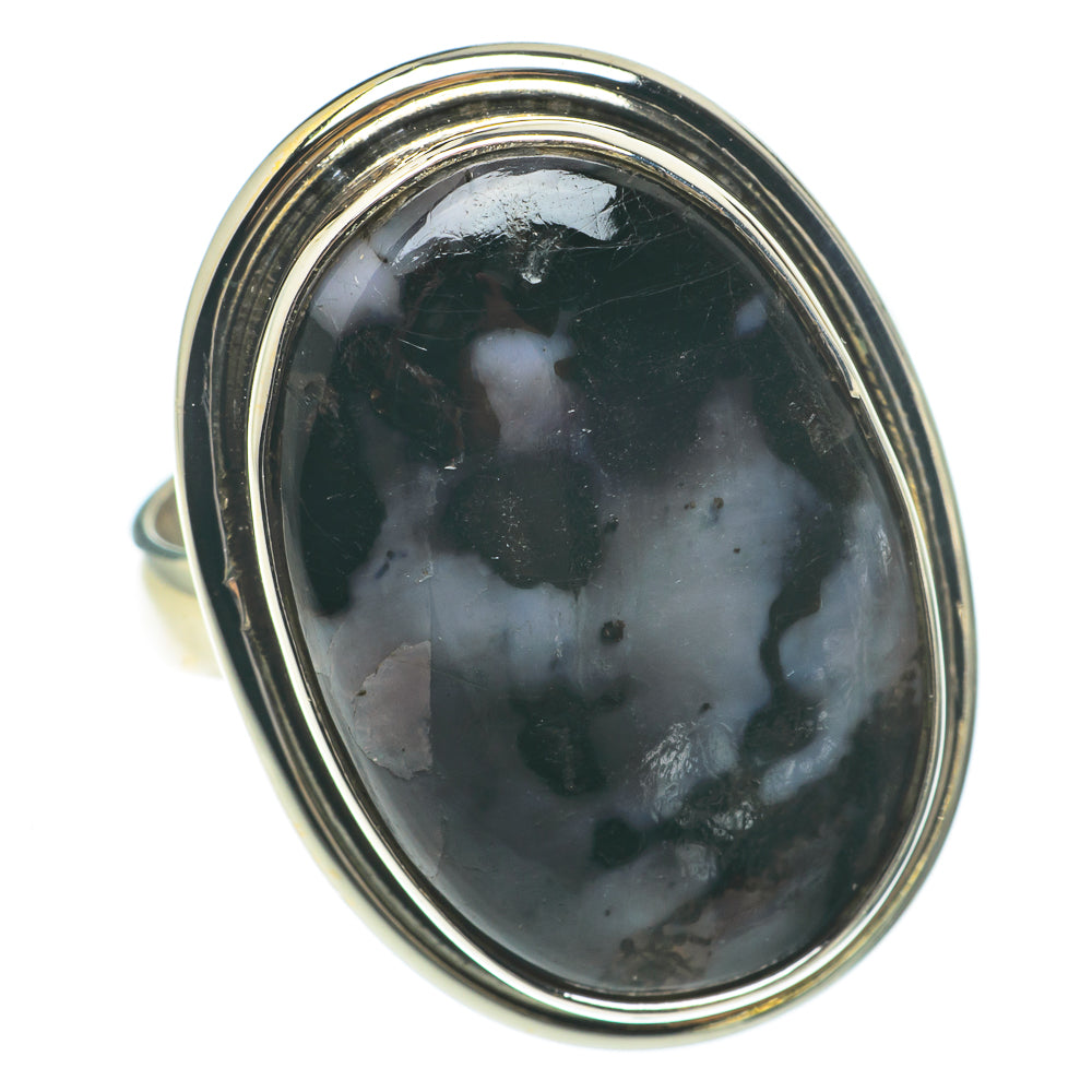 Gabbro Stone Rings handcrafted by Ana Silver Co - RING64684