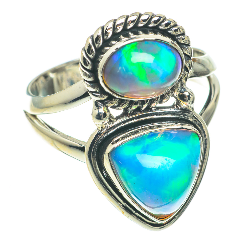 Ethiopian Opal Rings handcrafted by Ana Silver Co - RING64693