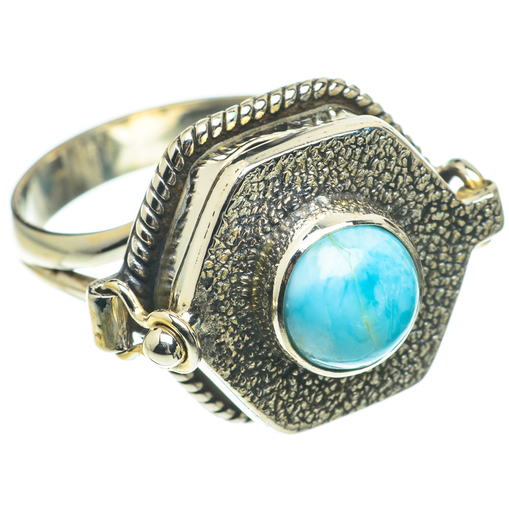 Larimar Rings handcrafted by Ana Silver Co - RING64699