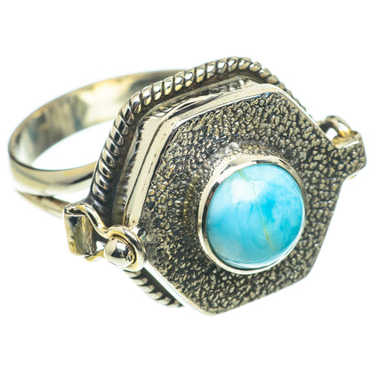 Larimar Rings handcrafted by Ana Silver Co - RING64699