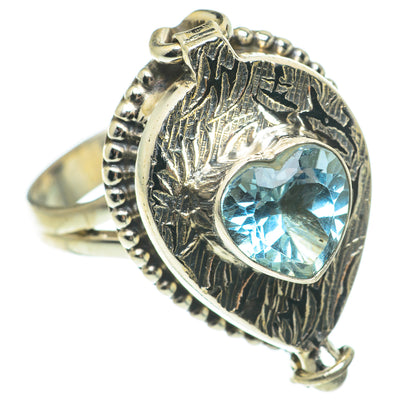Blue Topaz Rings handcrafted by Ana Silver Co - RING64731