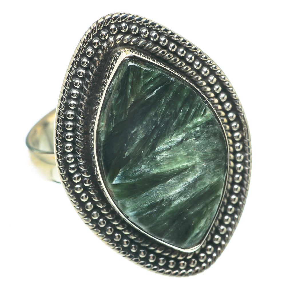 Seraphinite Rings handcrafted by Ana Silver Co - RING64732
