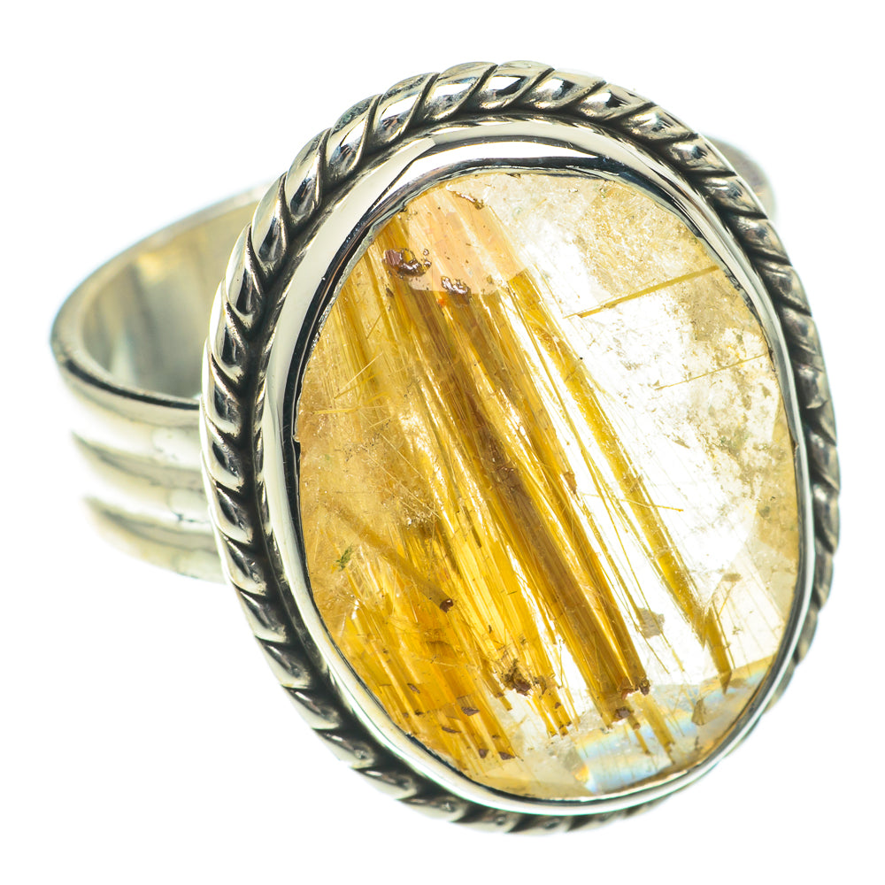 Rutilated Quartz Rings handcrafted by Ana Silver Co - RING64744