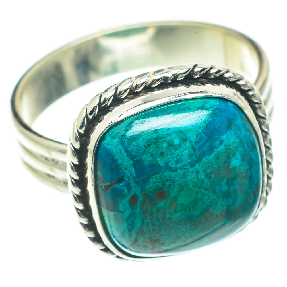 Chrysocolla Rings handcrafted by Ana Silver Co - RING64748