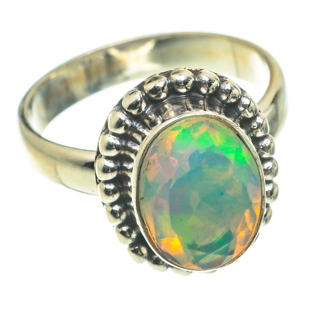 Ethiopian Opal Rings handcrafted by Ana Silver Co - RING64750