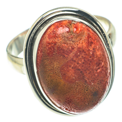 Sponge Coral Rings handcrafted by Ana Silver Co - RING64768