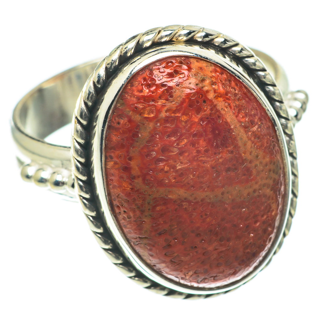 Sponge Coral Rings handcrafted by Ana Silver Co - RING64769