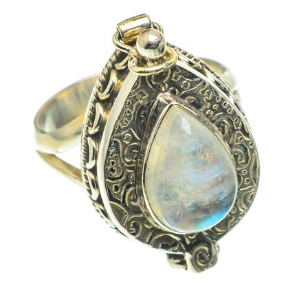 Rainbow Moonstone Rings handcrafted by Ana Silver Co - RING64777