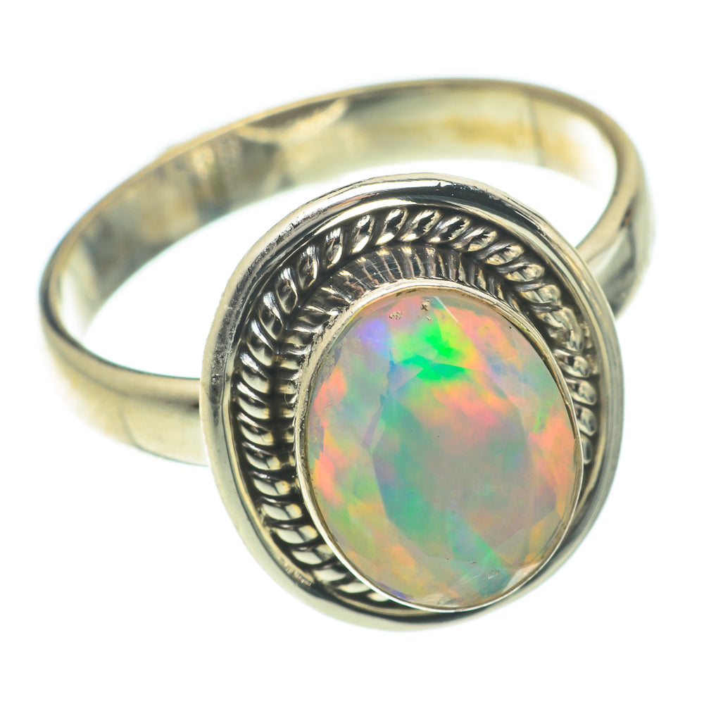Ethiopian Opal Rings handcrafted by Ana Silver Co - RING64779