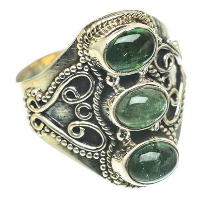 Green Tourmaline Rings handcrafted by Ana Silver Co - RING64788