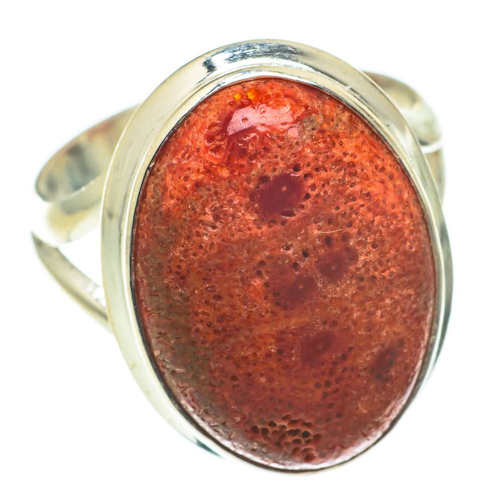Sponge Coral Rings handcrafted by Ana Silver Co - RING64794 - Photo 2