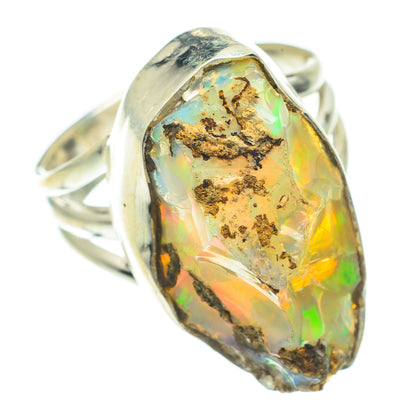 Ethiopian Opal Rings handcrafted by Ana Silver Co - RING64802