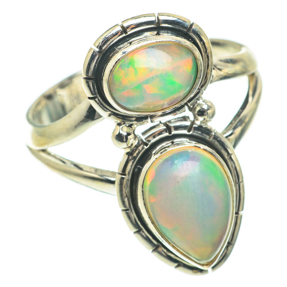 Ethiopian Opal Rings handcrafted by Ana Silver Co - RING64804