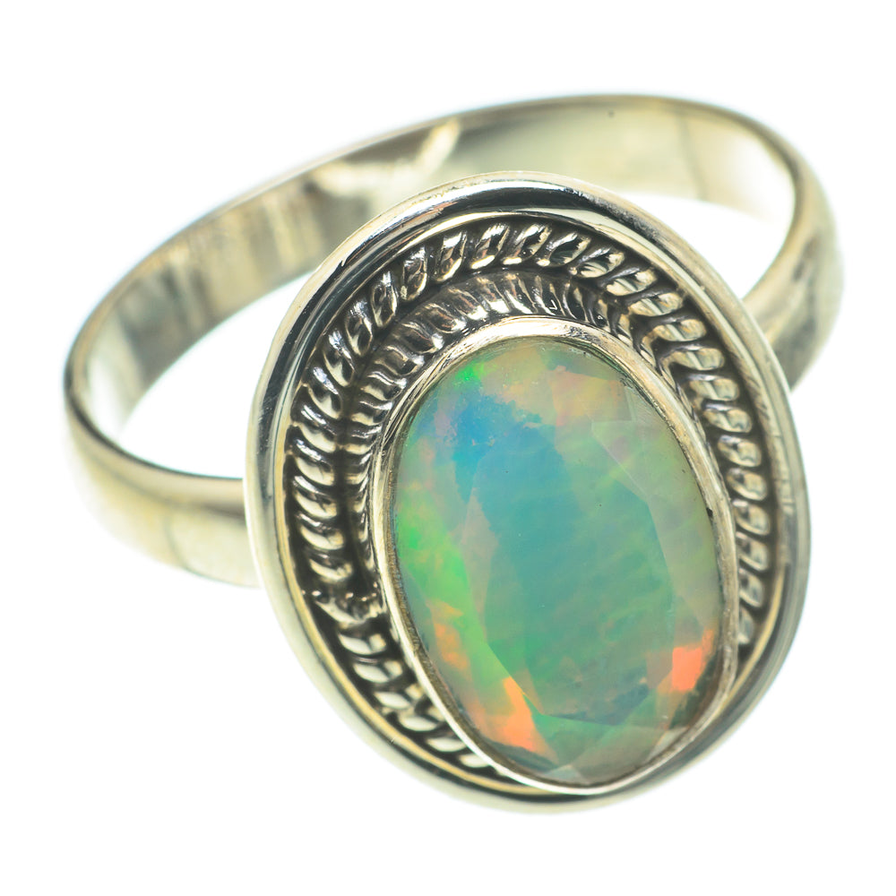 Ethiopian Opal Rings handcrafted by Ana Silver Co - RING64805