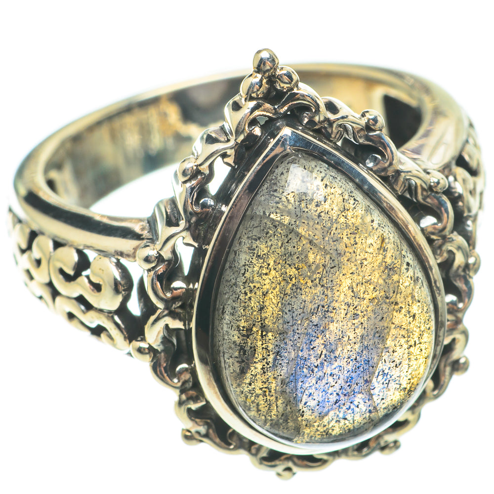 Labradorite Rings handcrafted by Ana Silver Co - RING64809