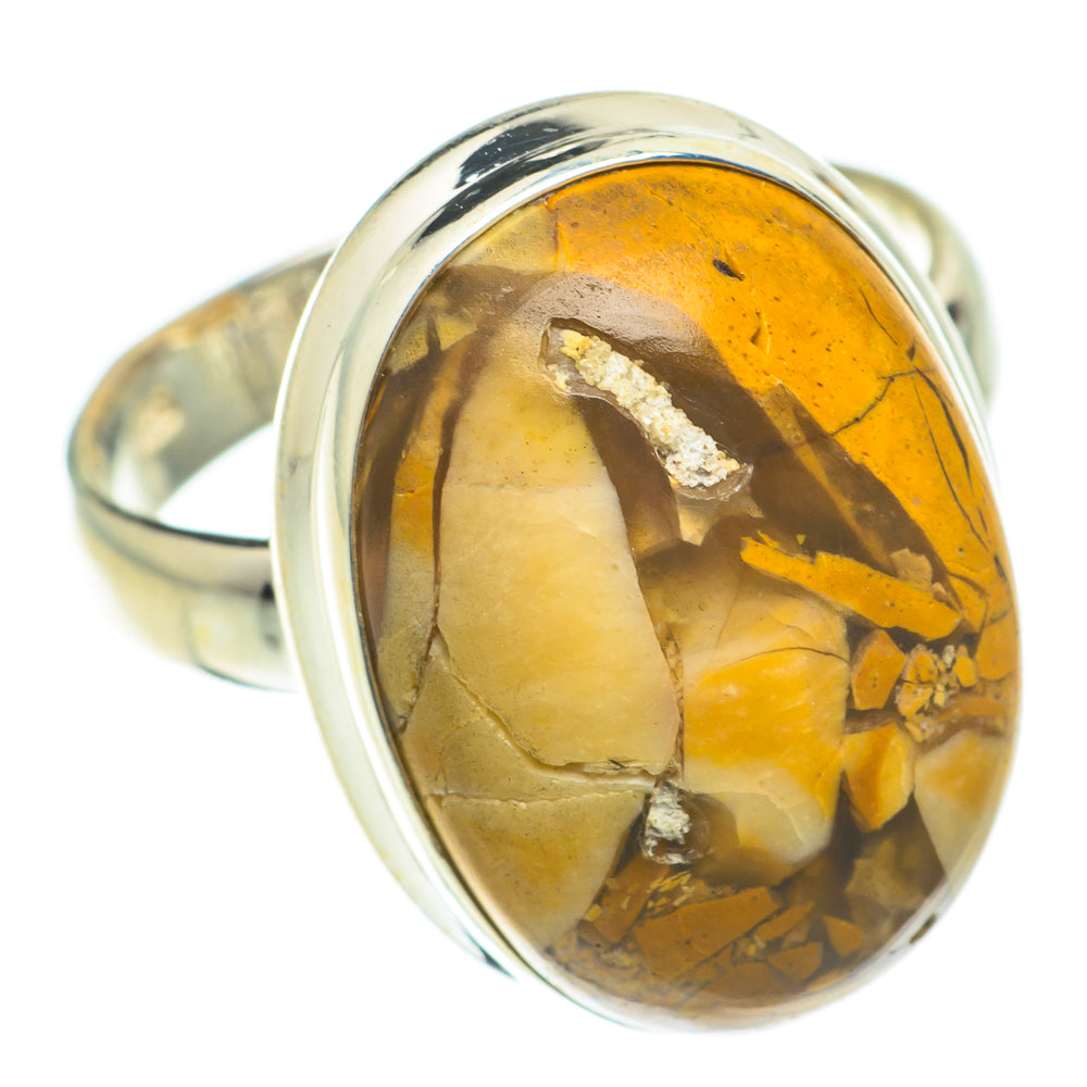Brecciated Mookaite Rings handcrafted by Ana Silver Co - RING64816