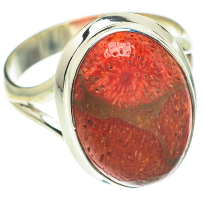 Sponge Coral Rings handcrafted by Ana Silver Co - RING64817