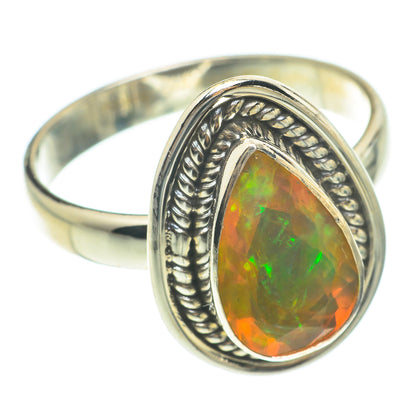 Ethiopian Opal Rings handcrafted by Ana Silver Co - RING64820