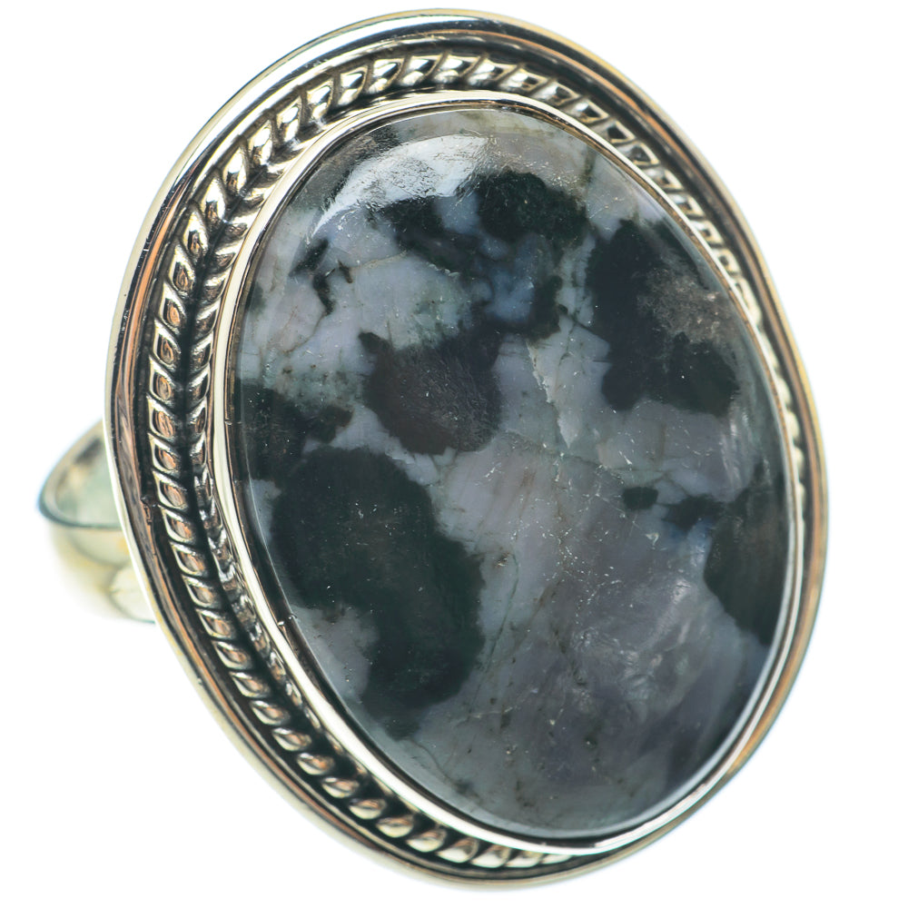 Gabbro Stone Rings handcrafted by Ana Silver Co - RING64849