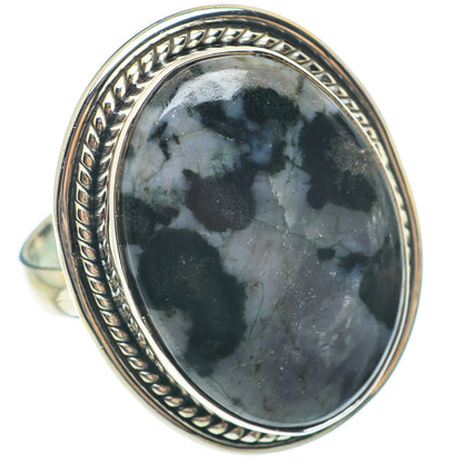 Gabbro Stone Rings handcrafted by Ana Silver Co - RING64849