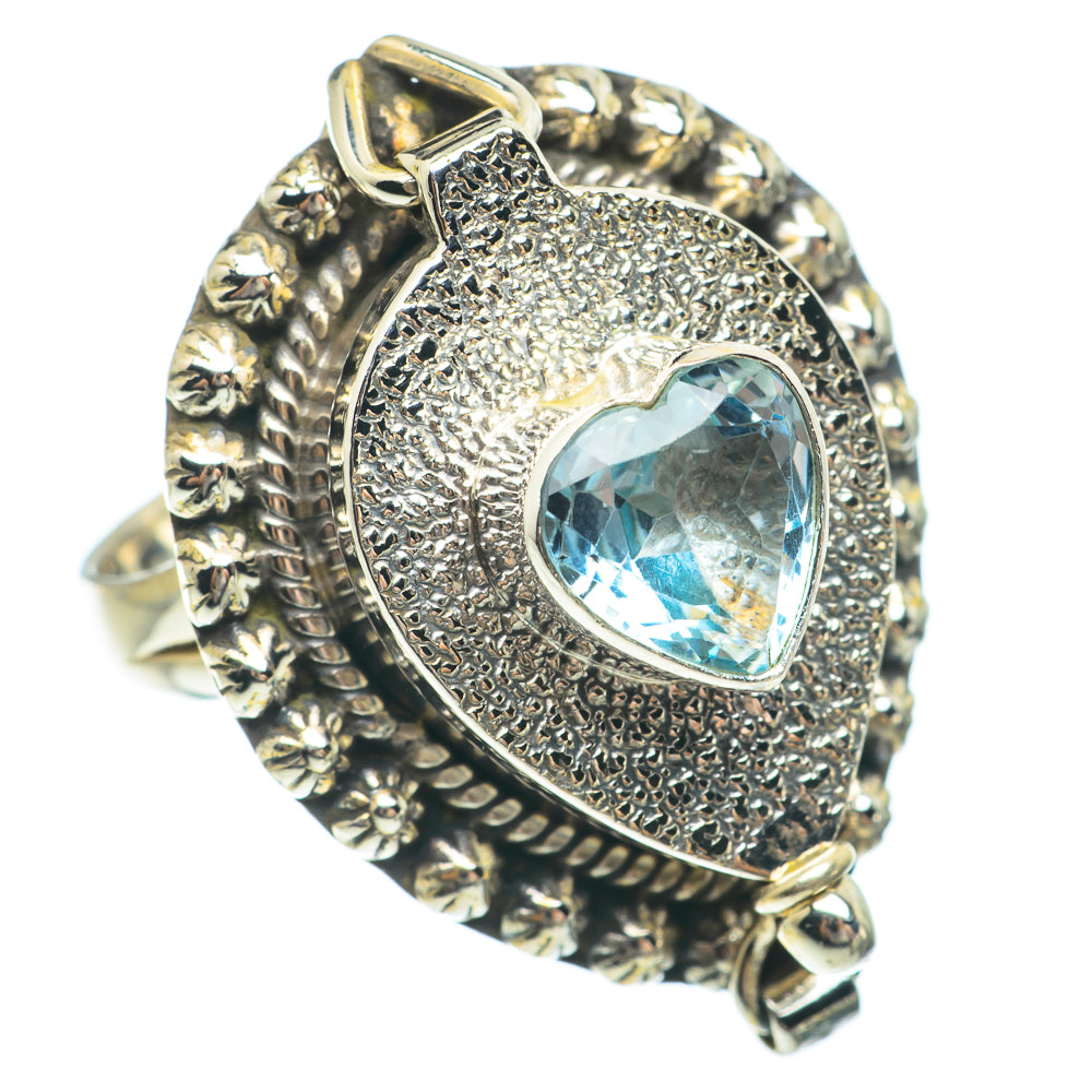 Blue Topaz Rings handcrafted by Ana Silver Co - RING64858