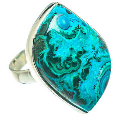 Malachite In Chrysocolla Rings handcrafted by Ana Silver Co - RING64860