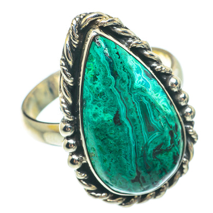 Malachite In Chrysocolla Rings handcrafted by Ana Silver Co - RING64865