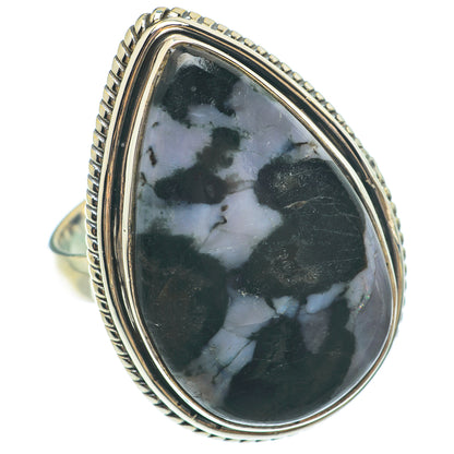 Gabbro Stone Rings handcrafted by Ana Silver Co - RING64876