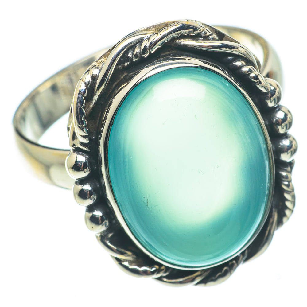 Aqua Chalcedony Rings handcrafted by Ana Silver Co - RING64886