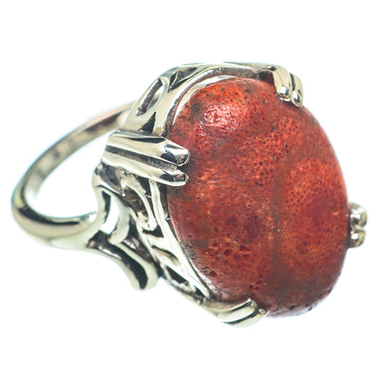 Sponge Coral Rings handcrafted by Ana Silver Co - RING64892