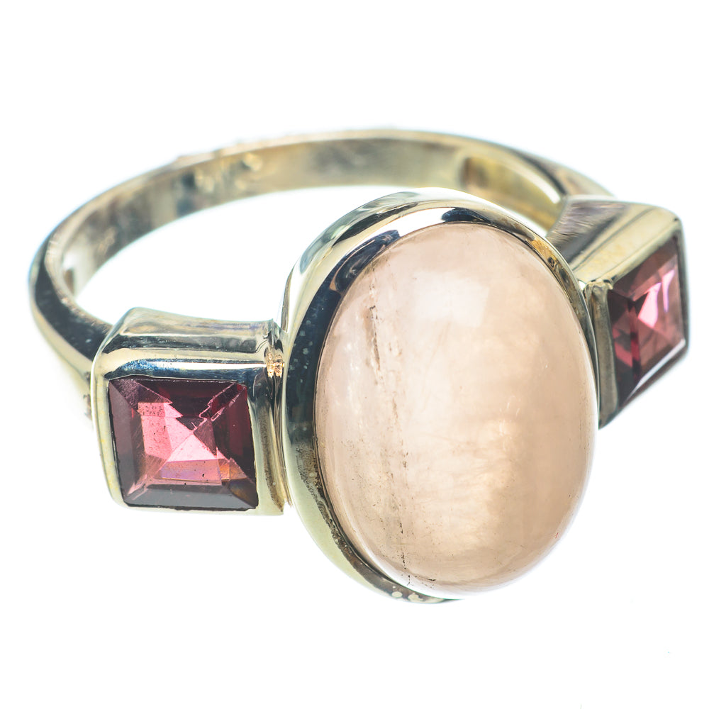 Rose Quartz Rings handcrafted by Ana Silver Co - RING64893