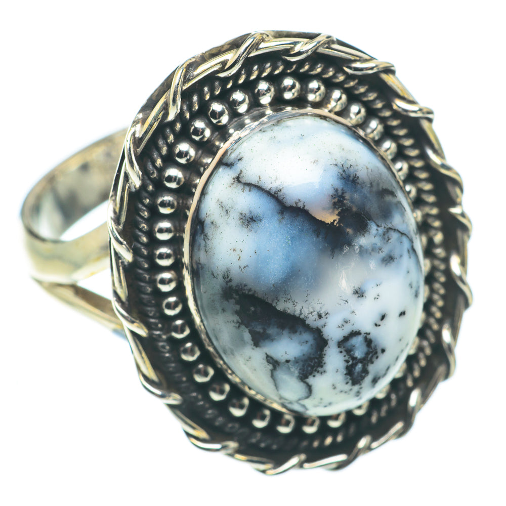 Dendritic Opal Rings handcrafted by Ana Silver Co - RING64902