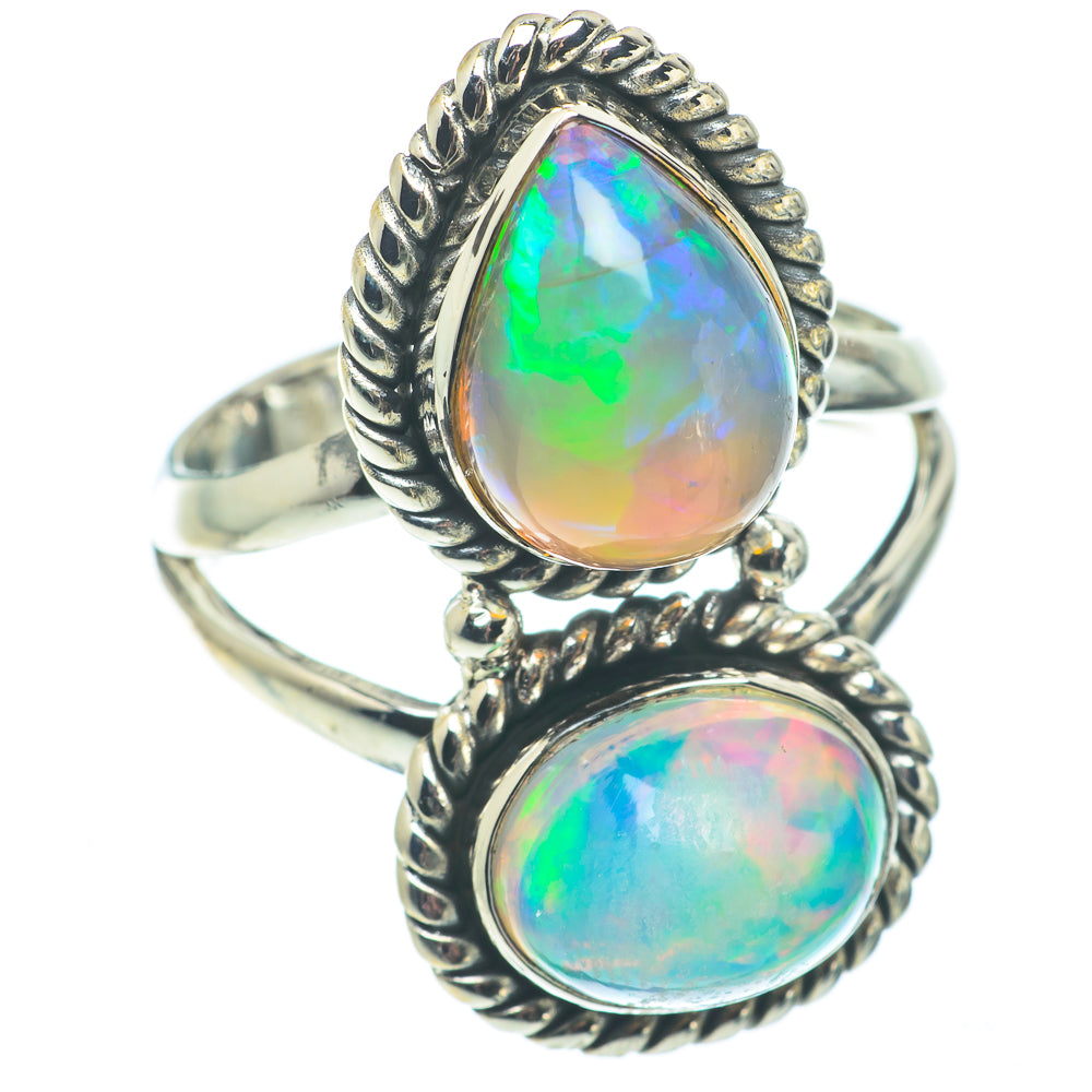 Ethiopian Opal Rings handcrafted by Ana Silver Co - RING64907